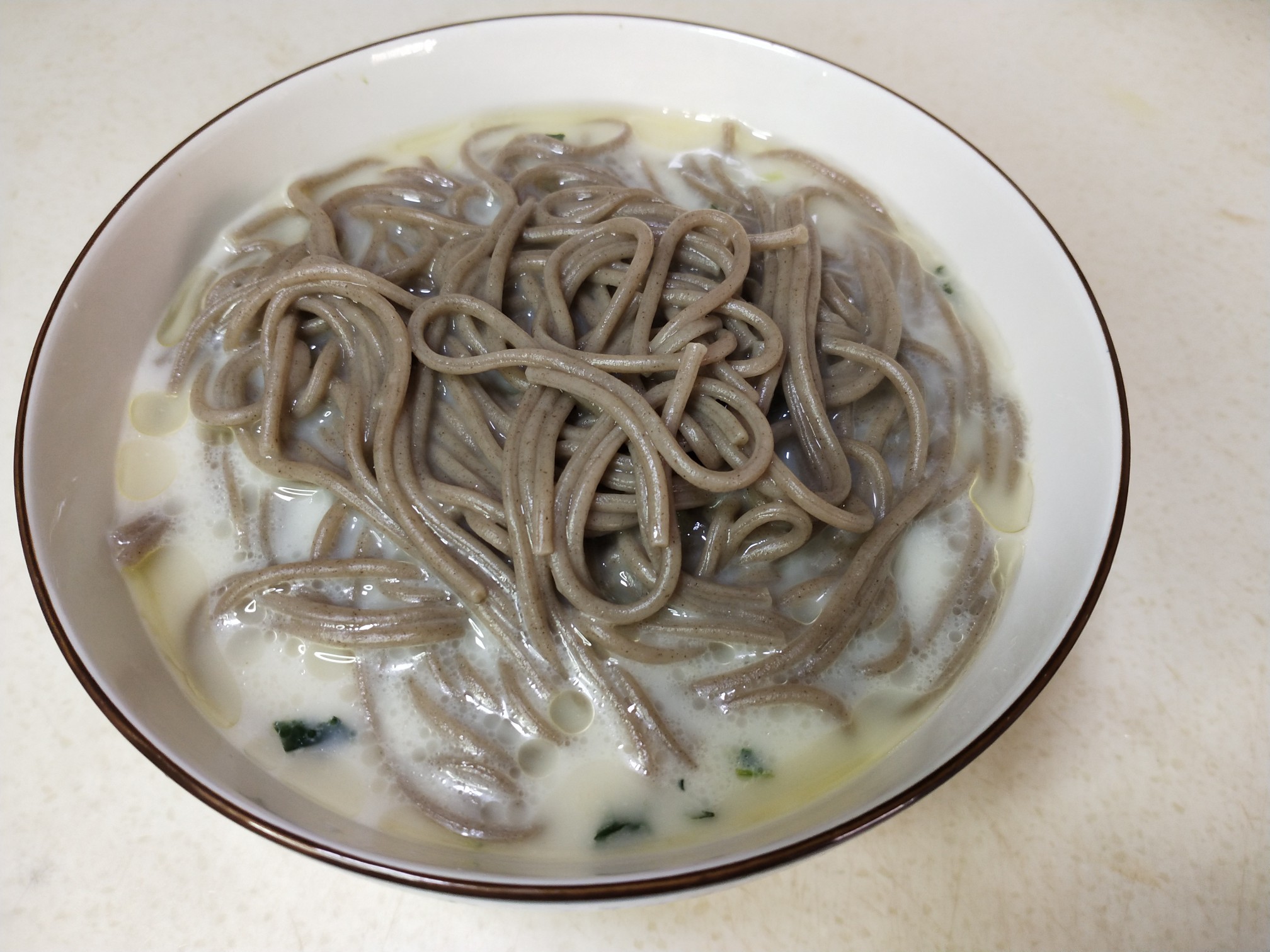 Soba Noodles with Pickled Vegetables and Shredded Pork recipe