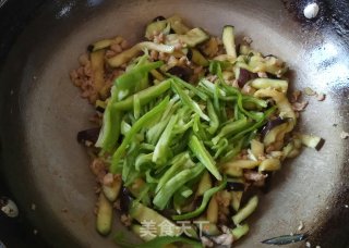 Green Pepper and Eggplant Shreds recipe