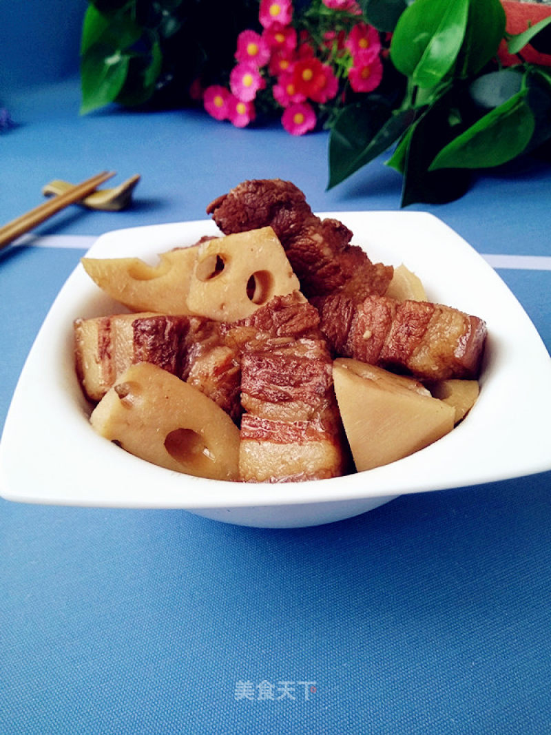 Braised Pork Stew with Lotus Root recipe