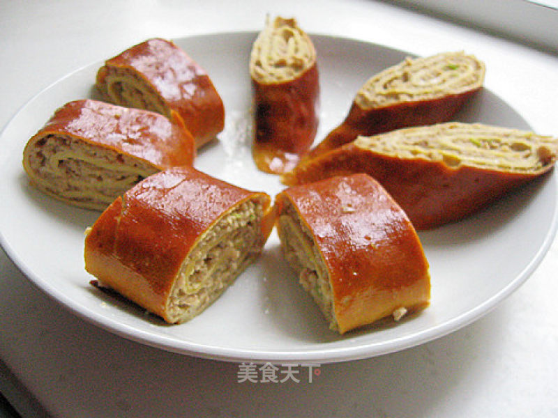 Northeast Smoked Dried Tofu Meat Roll recipe