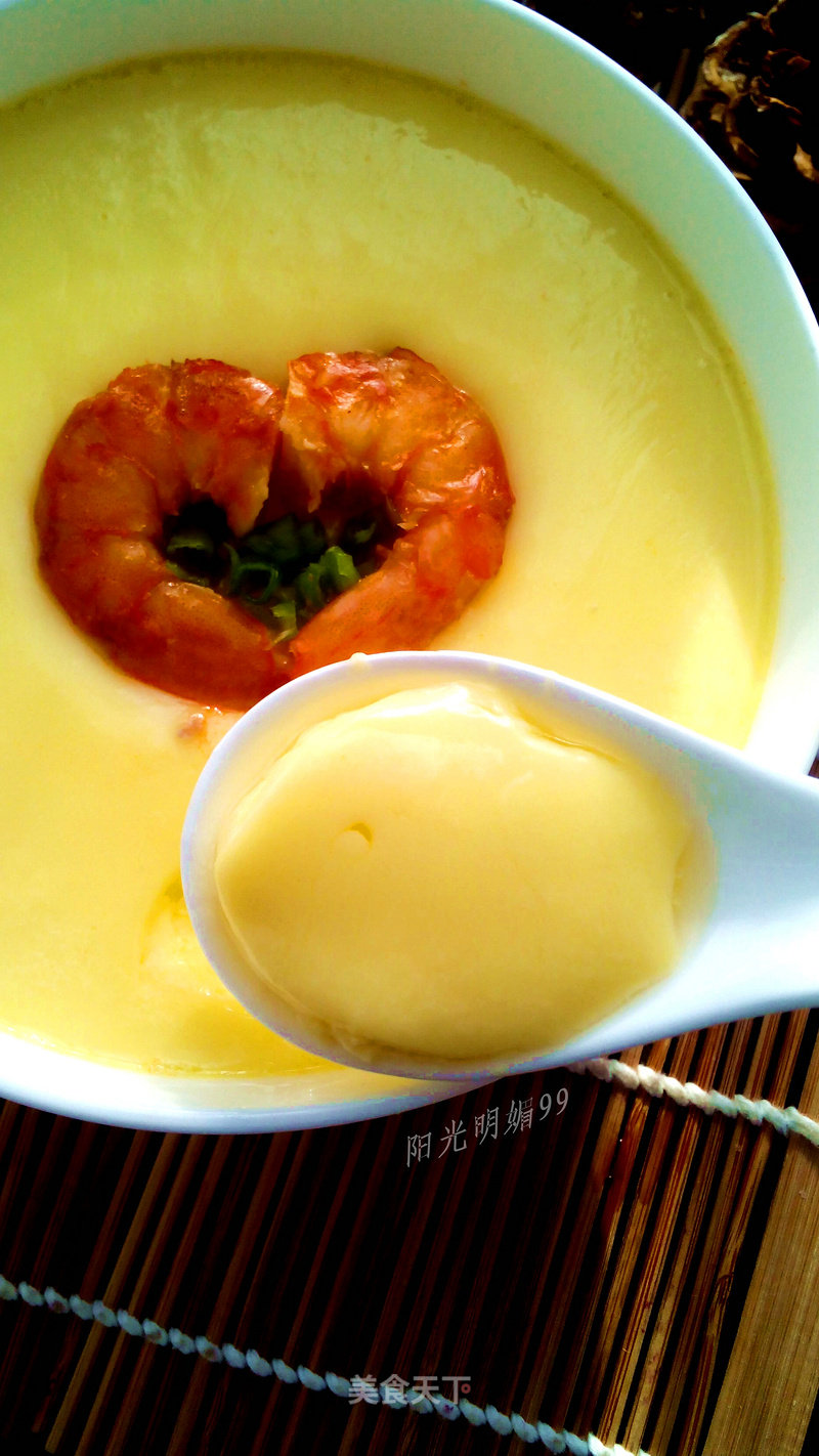 Shrimp Steamed Egg recipe