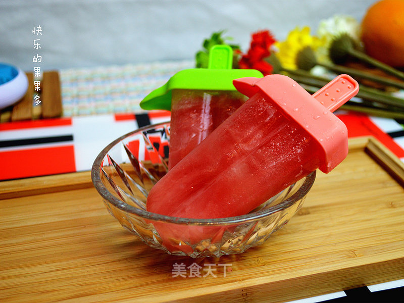 Watermelon Honey Popsicles recipe