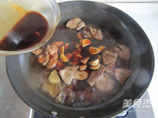 Pork Liver and Spinach with Oyster Sauce recipe