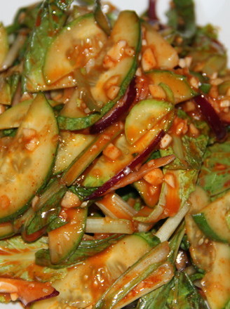 Chinese Cabbage Mixed with Cucumber recipe