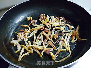Stir-fried Snow Peas with Dried Squid recipe