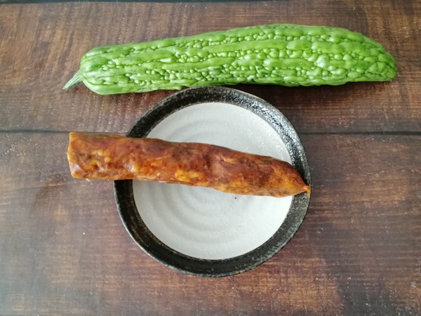 Stir-fried Sausage with Bitter Gourd recipe