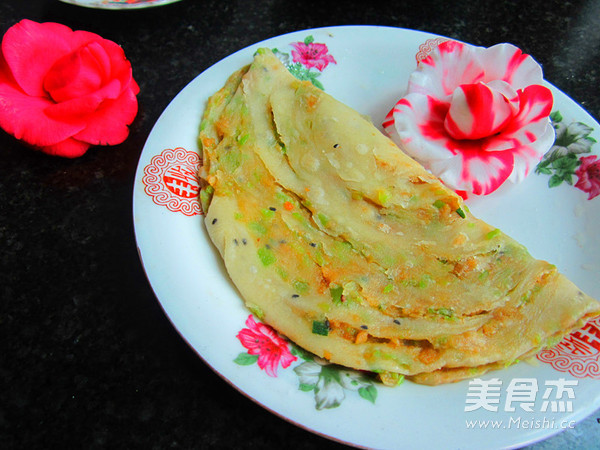 Vegetable Pancakes with Oil Residue recipe