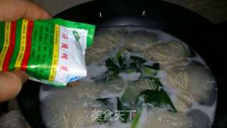 Noodle Soup with Egg Meat Sauce recipe