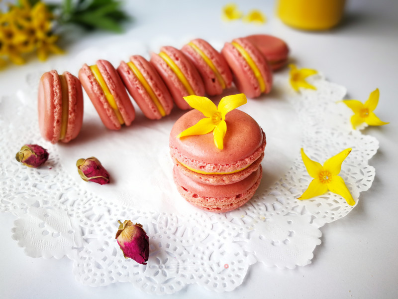 # Fourth Baking Contest and is Love to Eat Festival# Rose Macaron recipe