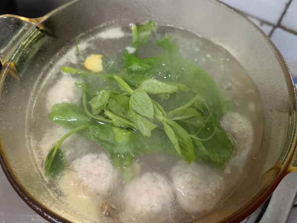 Water Chestnut Meatball Soup recipe