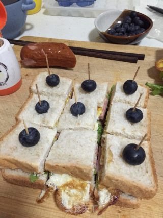 Blueberry Jiugong Sandwich recipe