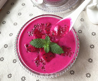 Dragon Fruit Coconut Milk Sago recipe