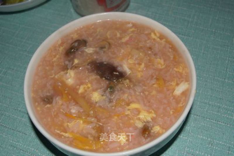 Confinement Meal-glutinous Rice Egg Seafood Porridge