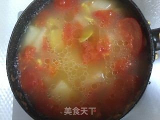 Winter Melon Tomato Broad Bean Soup recipe