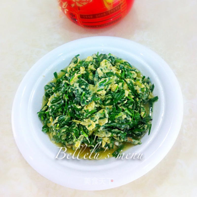 Scrambled Eggs with Leek recipe