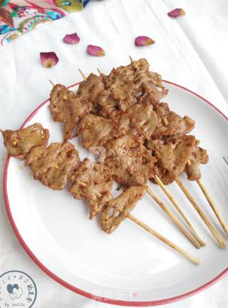 #aca烤明星大赛#~spicy Skewers Roasted Tenderloin recipe