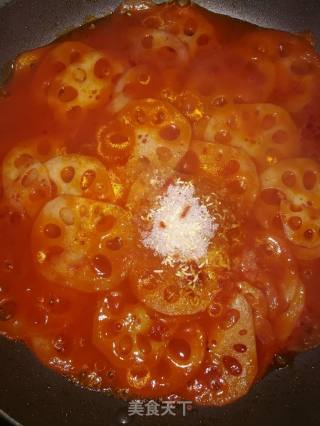 Tomato Sauce Lotus Root Slices recipe