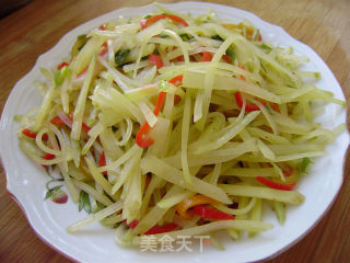 Homemade Small Stir-fried Potato Shreds and Pepper Shreds recipe