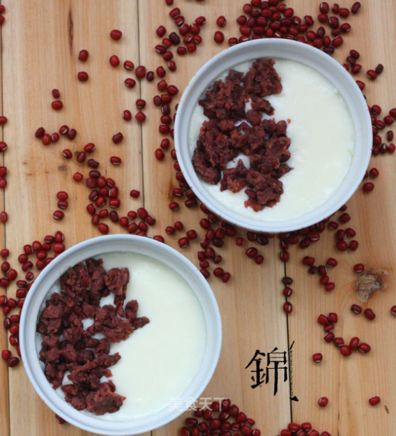 Red Bean Paste Double Skin Milk recipe