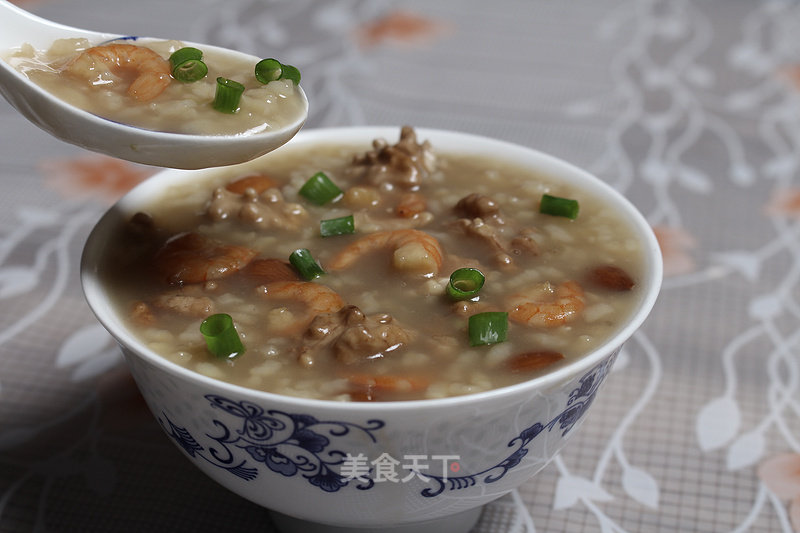 Shrimp, Walnut and Almond Porridge (necessary for Nourishing Brain) recipe