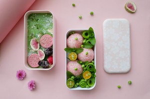 Unlock The Beautiful Spring Outing Bento 🌸sakura Pork Floss Rice Ball + 🍵rich Matcha White Milk Jelly recipe