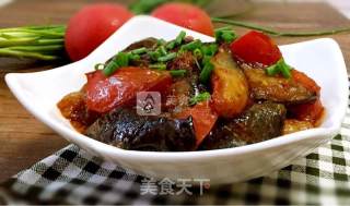 Stir-fried Eggplant with Tomatoes recipe