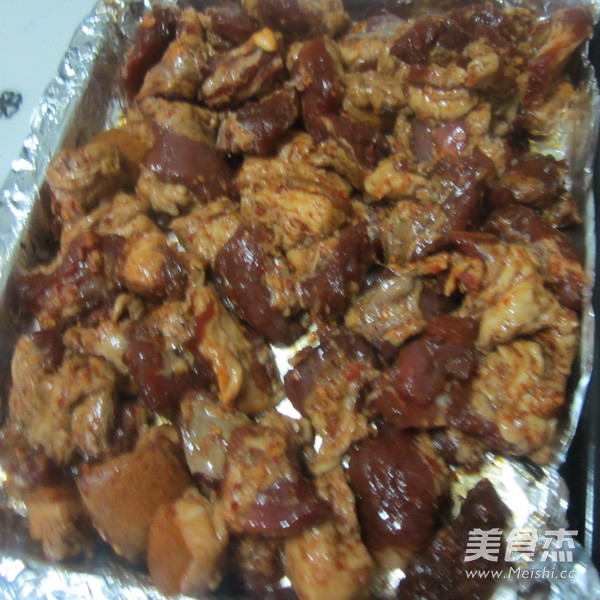 Diced Pork with Dried Radish Strips recipe