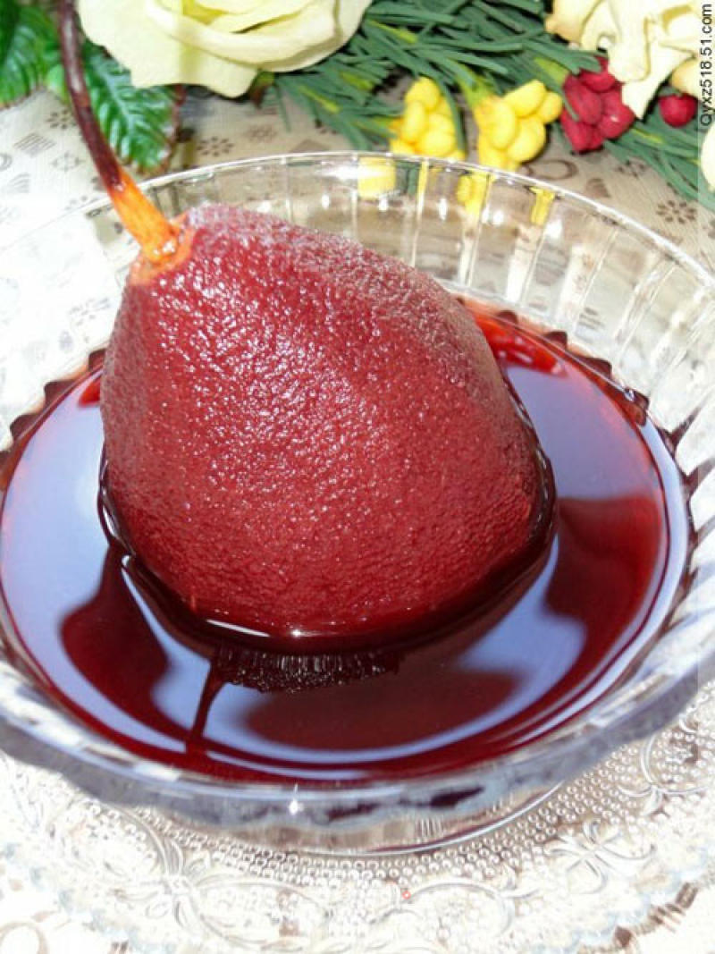 Boiled Pears in Red Wine recipe
