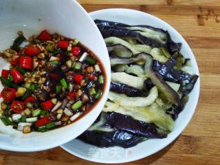 Shredded Eggplant with Cold Dressing recipe