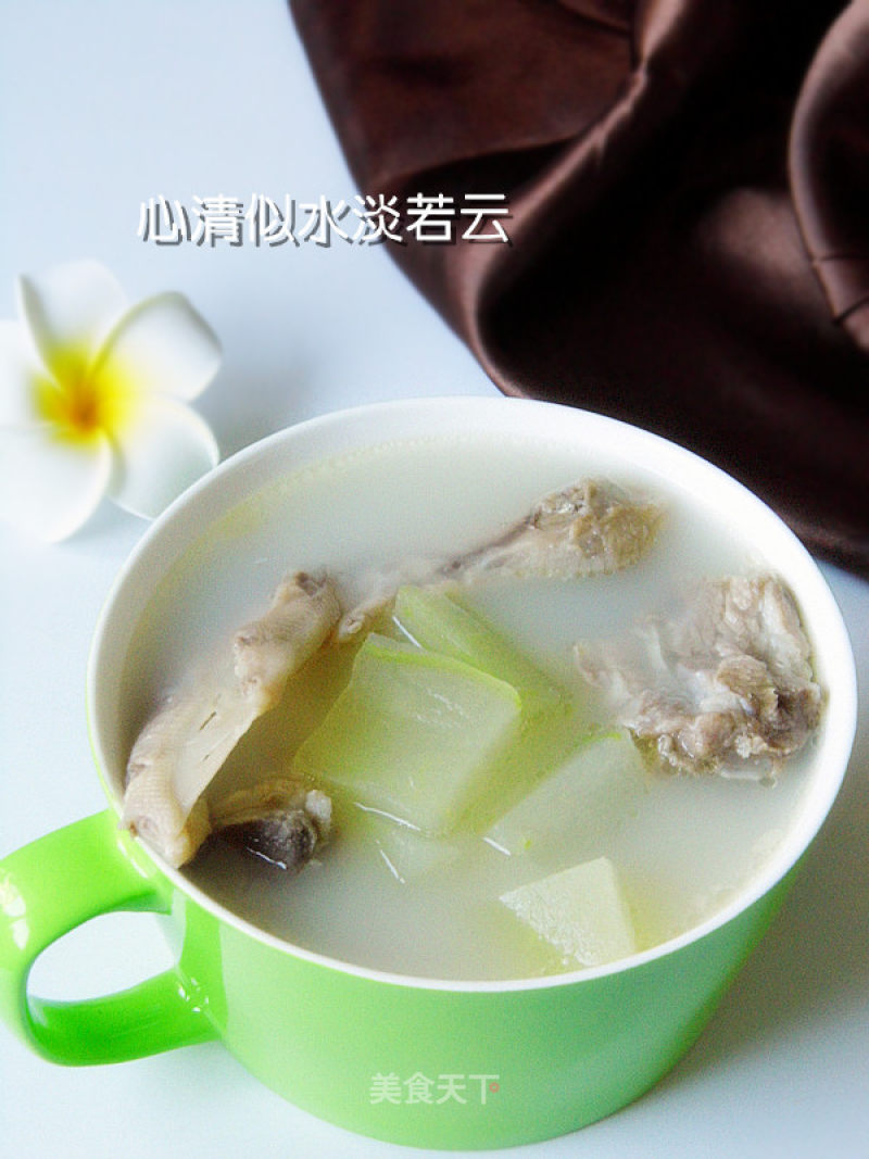 Milky White Winter Melon Pork Rib Soup recipe