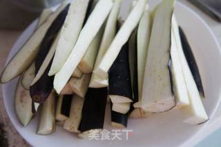 Eggplant Strips with Garlic recipe