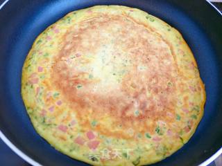 "spring Wild Vegetables" Bracken and Ham Egg Pancakes recipe