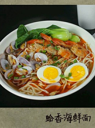 Clam Spicy Seafood Noodle recipe