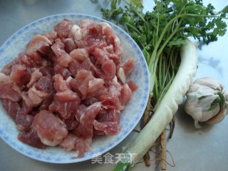 Pork Slices with Coriander recipe