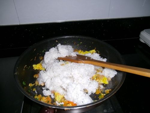 Fried Rice with Dried Vegetables recipe