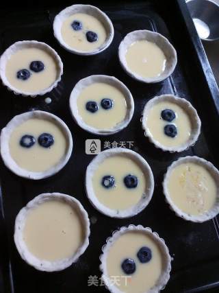 #aca烤明星大赛#fei Bing Blueberry Egg Tart recipe