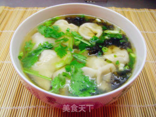 Wild Vegetable Meat Wonton recipe