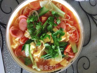 Tomato and Egg Noodles recipe