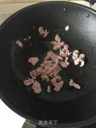 Stir-fried Pork with Pleurotus Eryngii and Lettuce recipe