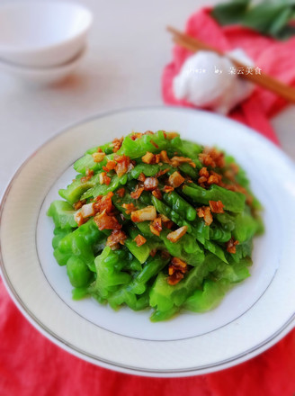 Bitter Melon Mixed with Garlic Oil recipe