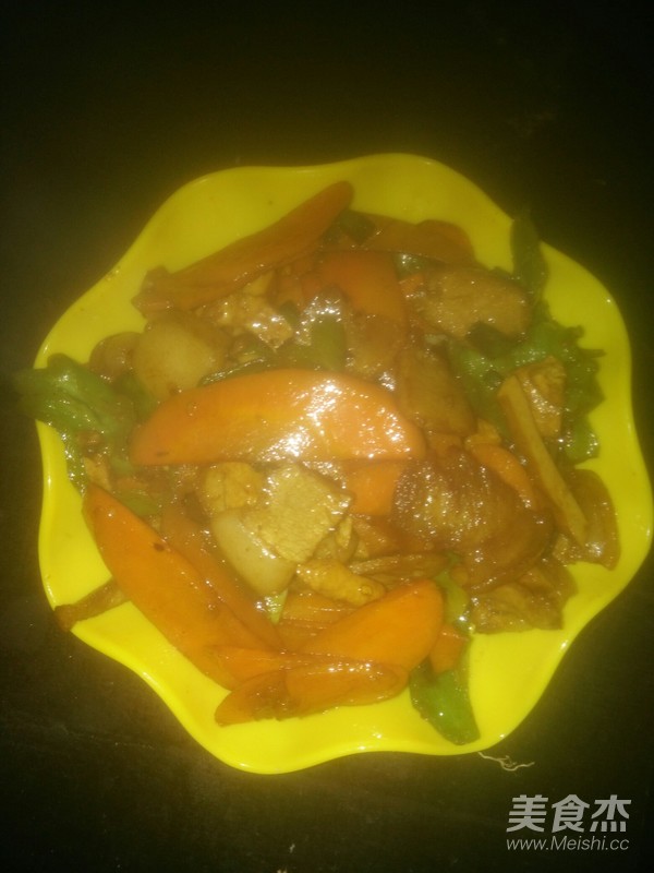 Carrot Twice Cooked Pork recipe