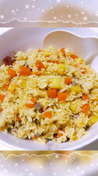 Curry Potato Fried Rice recipe