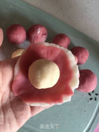 Chestnut Kidney Bean Snowy Mooncake recipe