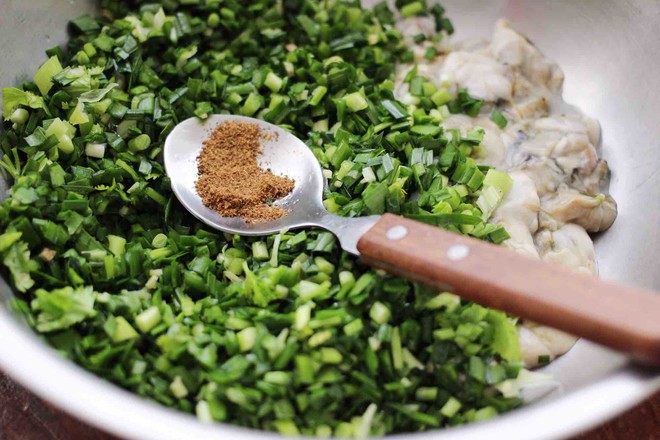 Oyster and Leek Dumplings recipe