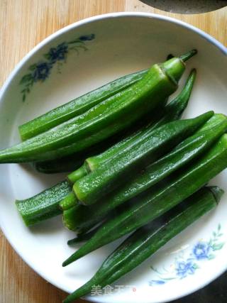 Okra Shrimp Ball Salad recipe