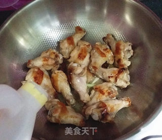 Roasted Chicken Wing Roots with Hericium recipe