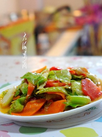 Stir-fried Kale with Tomato recipe