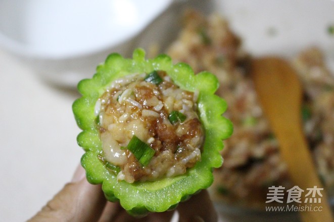 Hakka Stuffed Bitter Gourd recipe