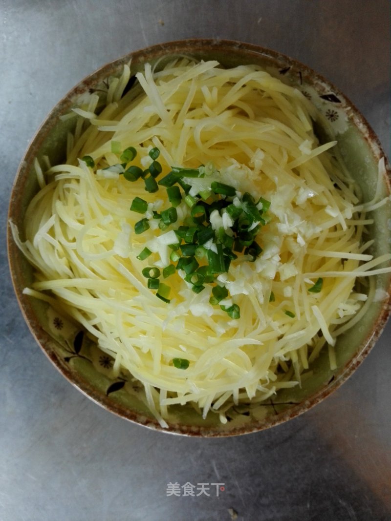 Shredded Potato Salad with Tahini Sauce recipe