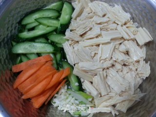 Yuba Mixed with Cucumber recipe
